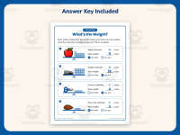 What’s the Weight? Worksheet – 2nd Grade Estimation & Measurement preview 3