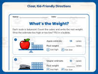 What’s the Weight? Worksheet – 2nd Grade Estimation & Measurement preview 4