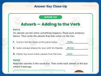 When Adverbs Worksheet – 2nd Grade Grammar Practice + Answer Key preview 7