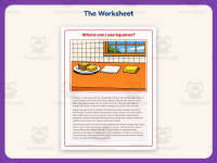 Where Can I See Squares? Reading Comprehension Worksheet – 3rd Grade preview 2