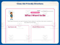 Who I Want To Be Worksheet – 2nd Grade Back to School Practice preview 4