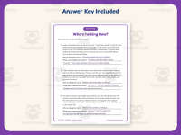Who Is Talking Now Worksheet – 3rd Grade Author’s Purpose Practice preview 3