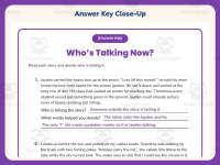 Who Is Talking Now Worksheet – 3rd Grade Author’s Purpose Practice preview 7