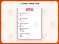 Who is That Reading Comprehension Worksheet – Kindergarten Family preview 3