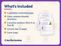 Who What When Where Why Summary Graphic Worksheet – 3rd Grade Practice preview 5