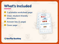 Winter Counting 1-5 Worksheet – Kindergarten Seasons Practice preview 5