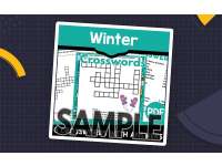 Winter Crossword: 1 Page Sample (PDF) preview