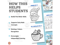 Winter Dot Marker Activities | Fine Motor & Coloring | Preschool preview 3