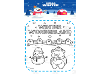 Winter Snow Coloring Pages activities for Preschool and Kindergarten preview 3
