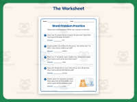 Word Problem Practice Worksheet – 1st Grade Addition + Answer Key preview 2