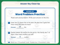 Word Problem Practice Worksheet – 1st Grade Addition + Answer Key preview 7