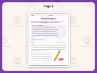 Work in Progress Peer Review Worksheet – 3rd Grade Essays Practice preview 3