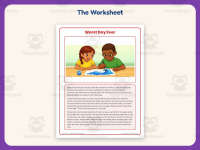Worst Day Ever Reading Comprehension Worksheet – 3rd Grade Practice preview 2