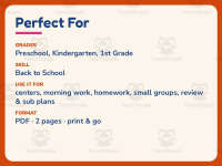 Write and Draw Your Name Worksheet – Kindergarten Back to School preview 6