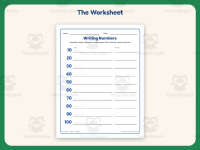 Write Numbers to 100 Worksheet – 1st Grade Counting Practice preview 2