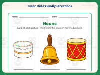 Write the Noun Worksheet – 1st Grade Nouns Practice + Answer Key preview 4
