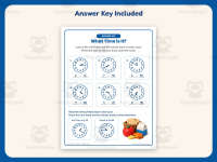 Write the Time Worksheet – 2nd Grade Clocks & Telling Time Practice preview 3
