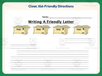 Writing a Letter Worksheet Collection – 1st-4th Grade Lined Paper preview 4