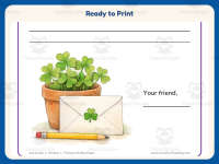 Writing a St Patrick’s Day Letter Worksheet – 2nd Grade Lined Paper preview 7