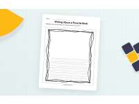 Writing about a Favorite Book Worksheet preview