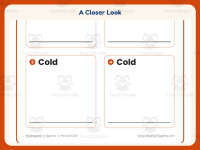 Writing about Hot and Cold Objects Worksheet – Kindergarten Practice preview 3