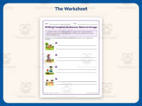 Writing Complete Sentences about an Image Worksheet – 2nd Grade preview 2
