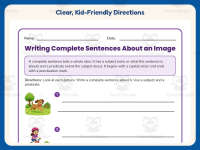 Writing Complete Sentences about an Image Worksheet – 2nd Grade preview 4