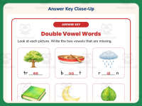 Writing Double Vowels Words Worksheet – 1st Grade Digraphs Practice preview 7