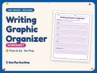 Writing Graphic Organizer Worksheet – 2nd Grade Essays & Prompts preview