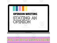 Writing Opinion Statements - Canva Slides Lesson - Grade 2 preview 2
