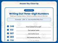 Writing Out Three Digit Numbers Worksheet – 2nd Grade Base 10 Practice preview 7