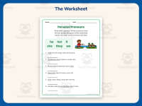 Writing Personal Pronouns Worksheet – 2nd Grade Grammar Practice preview 2