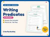 Writing Predicates Worksheet – 2nd Grade Subject and Predicate preview
