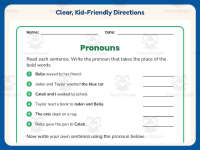Writing Sentences with Pronouns Worksheet – 2nd Grade Grammar Practice preview 4