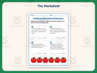 Writing Subtraction Sentences Worksheets – 1st Grade Word Problems preview 2
