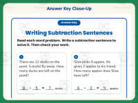 Writing Subtraction Sentences Worksheets – 1st Grade Word Problems preview 7