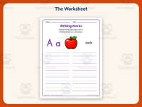 Writing Words Worksheets – Kindergarten Alphabet & Beginning Sounds preview 2