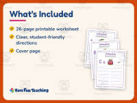 Writing Words Worksheets – Kindergarten Alphabet & Beginning Sounds preview 5