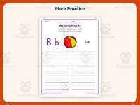 Writing Words Worksheets – Kindergarten Alphabet & Beginning Sounds preview 7