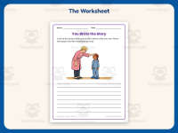 You Write the Story Sick Kid Picture Worksheet – 2nd Grade Practice preview 2