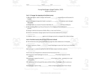 Young Washington 2026 French & Indian War Movie Guide + Google Forms preview 2