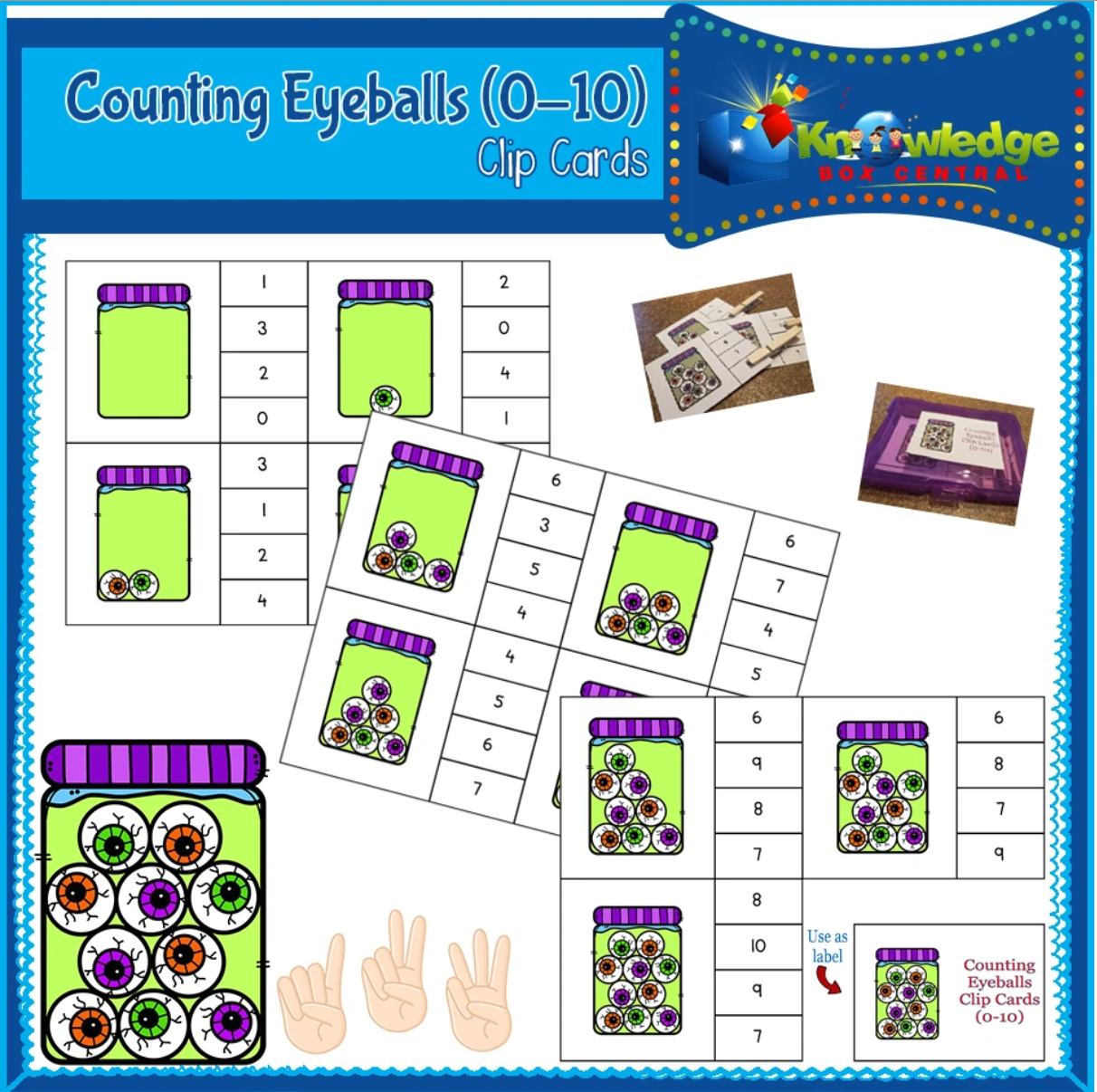 Counting Objects Math Activity by Teach Simple