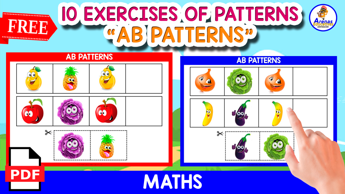 An educational teaching resource from EDITORIAL LAURA EDUCA entitled 10 EXERCISES OF PATTERNS | FRUIT THEMED downloadable at Teach Simple.