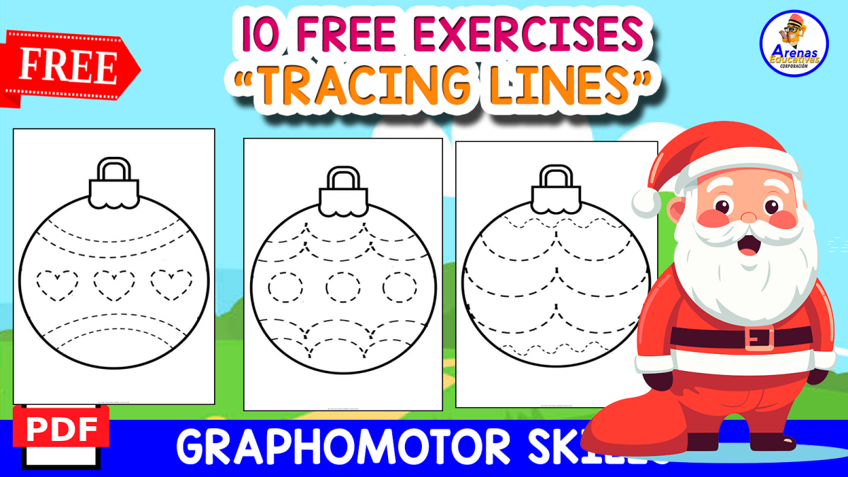 An educational teaching resource from EDITORIAL LAURA EDUCA entitled 10 FREE EXERCISES | TRACING LINES downloadable at Teach Simple.