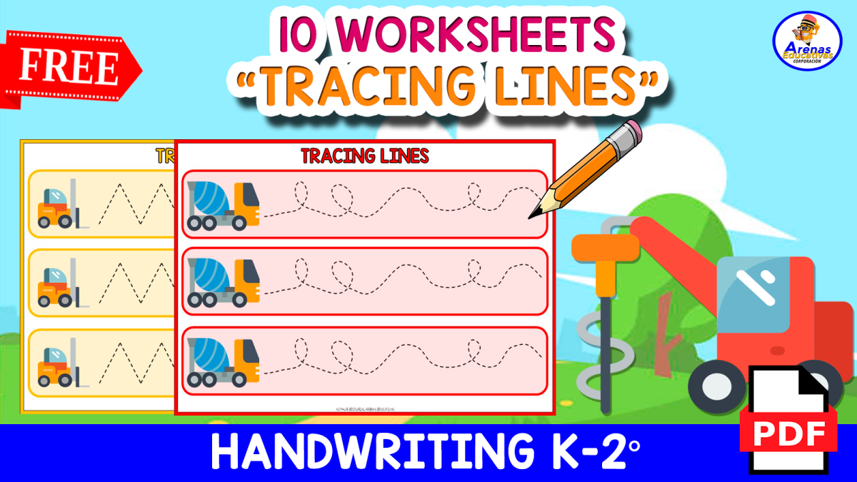 An educational teaching resource from EDITORIAL LAURA EDUCA entitled 10 FUNNY WORKSHEETS | Tracing Lines downloadable at Teach Simple.