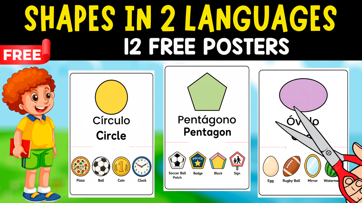 11 FREE POSTERS OF SHAPES | ENGLISH AND SPANISH preview