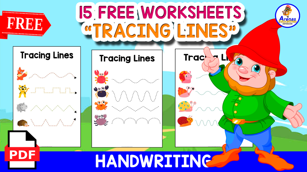 An educational teaching resource from EDITORIAL LAURA EDUCA entitled 15 FREE WORKSHEETS OF TRACING LINES | FREE RESOURCE downloadable at Teach Simple.