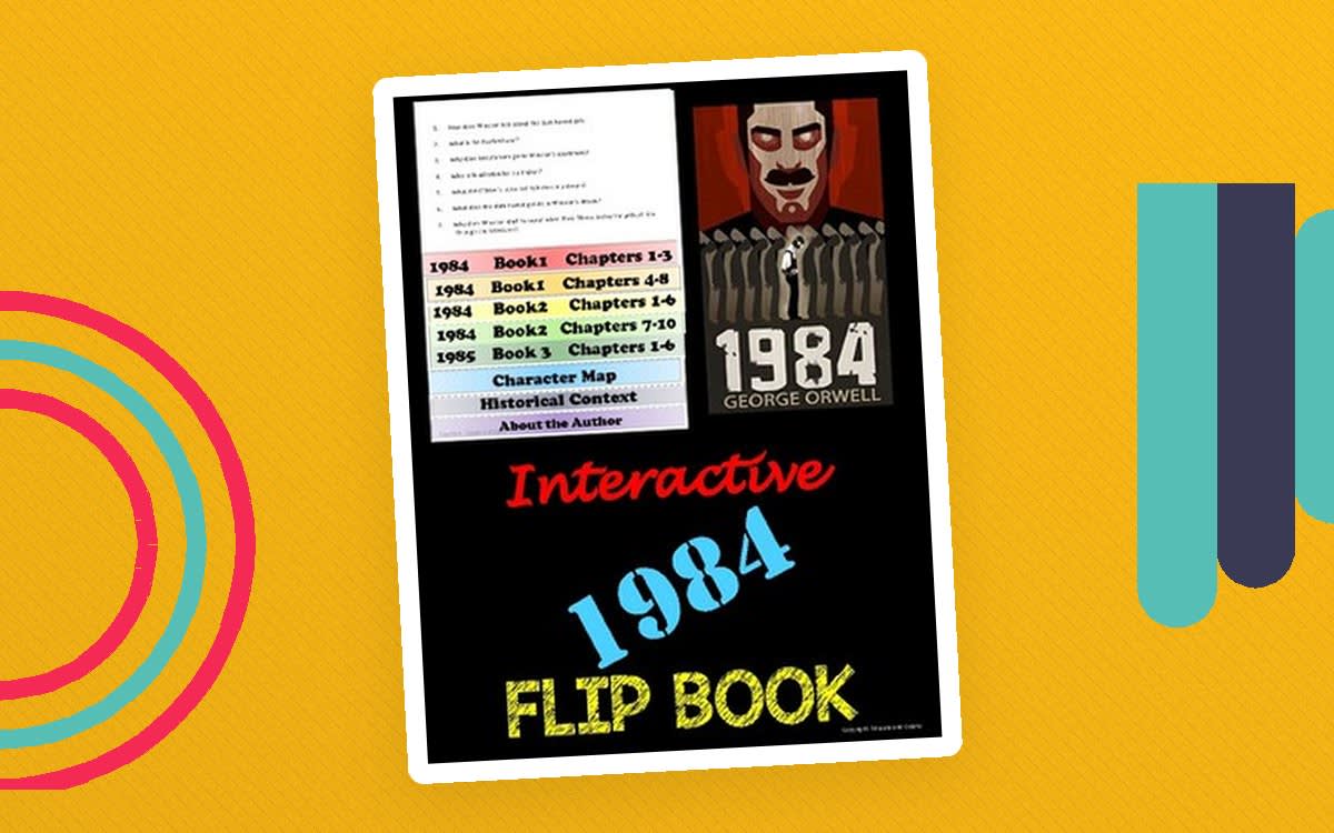 An educational teaching resource from Educate and Create entitled 1984 Filpbook Study Guide downloadable at Teach Simple.