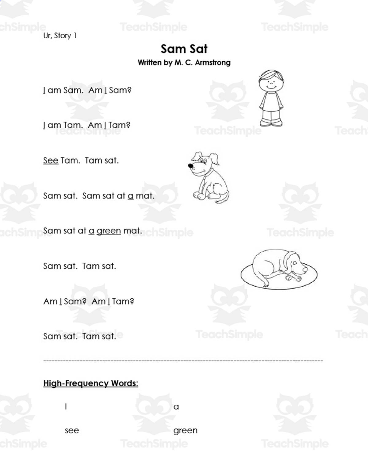 An educational teaching resource from Sarah Sorensen entitled 1st Grade Unit R - Reading Street Stories Set downloadable at Teach Simple.