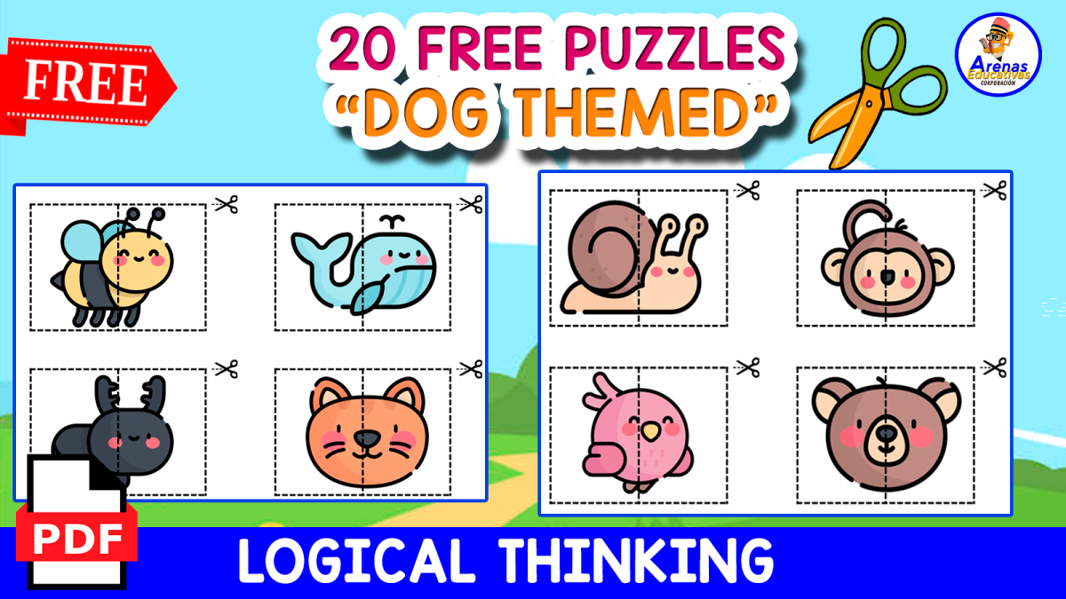 An educational teaching resource from EDITORIAL LAURA EDUCA entitled 20 PUZZLES FOR KIDS | NATURE THEMED downloadable at Teach Simple.